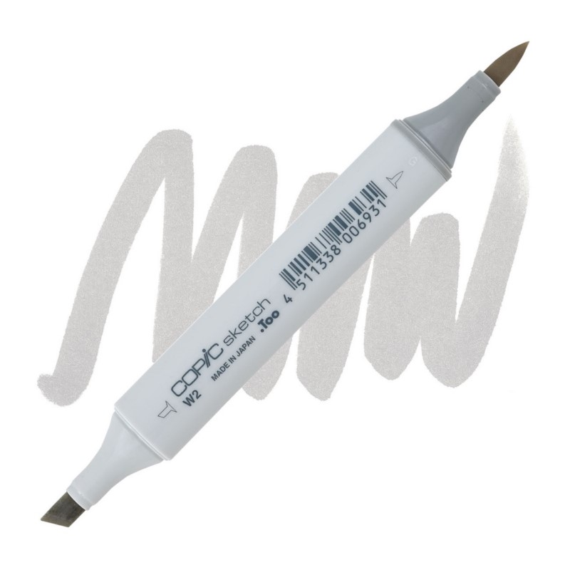Lihová fixa COPIC Sketch oboustranná Brush & Chisel, W2 Warm gray 2