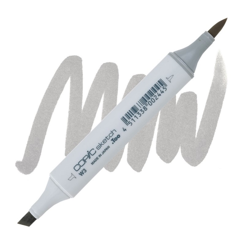 Lihová fixa COPIC Sketch oboustranná Brush & Chisel, W3 Warm gray 3