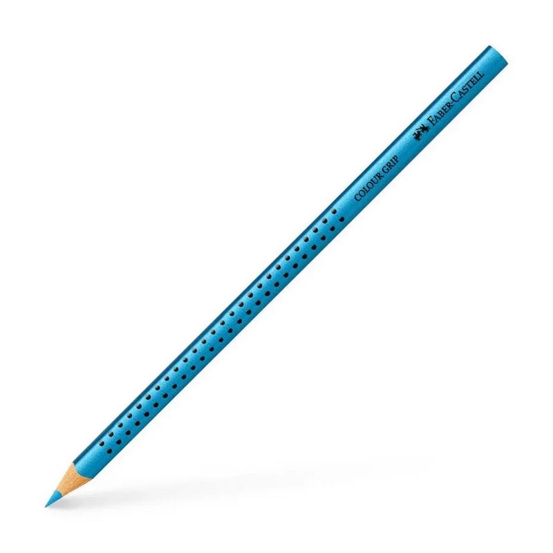 FABER-CASTELL ergonomická pastelka GRIP, metalická modrá