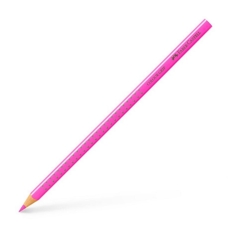 FABER-CASTELL ergonomická pastelka GRIP, neonově růžová