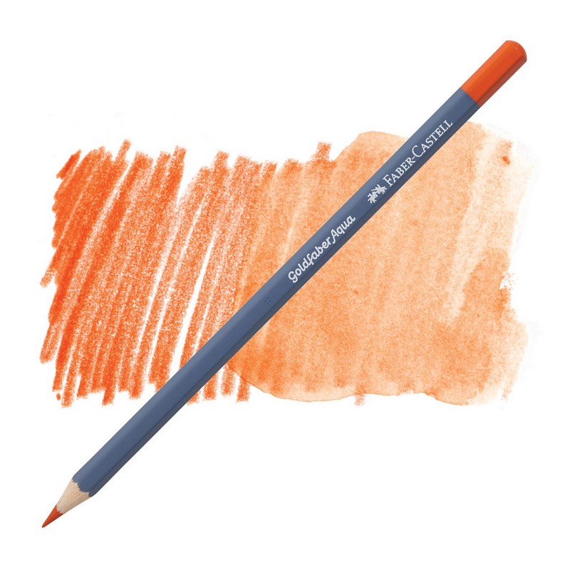 FABER-CASTELL akvarelová pastelka GOLDFABER AQUA, 115 Dark Cadmium Orange