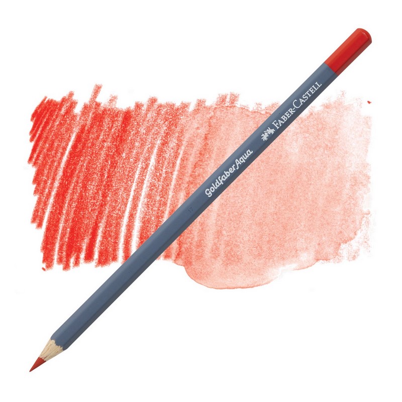 FABER-CASTELL akvarelová pastelka GOLDFABER AQUA, 118 Scarlet Red