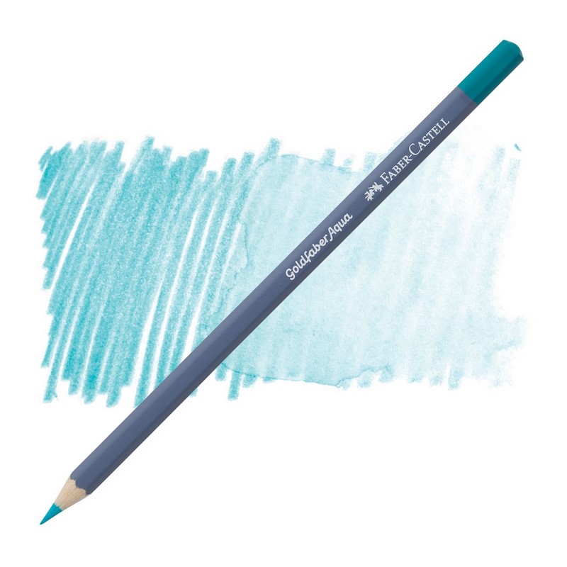 FABER-CASTELL akvarelová pastelka GOLDFABER AQUA, 154 Light Cobalt Turquoise