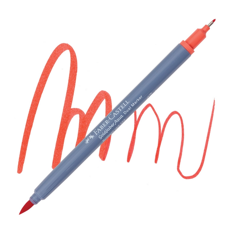 FABER-CASTELL akvarelový GOLDFABER DUAL, 122 Brilliant Red