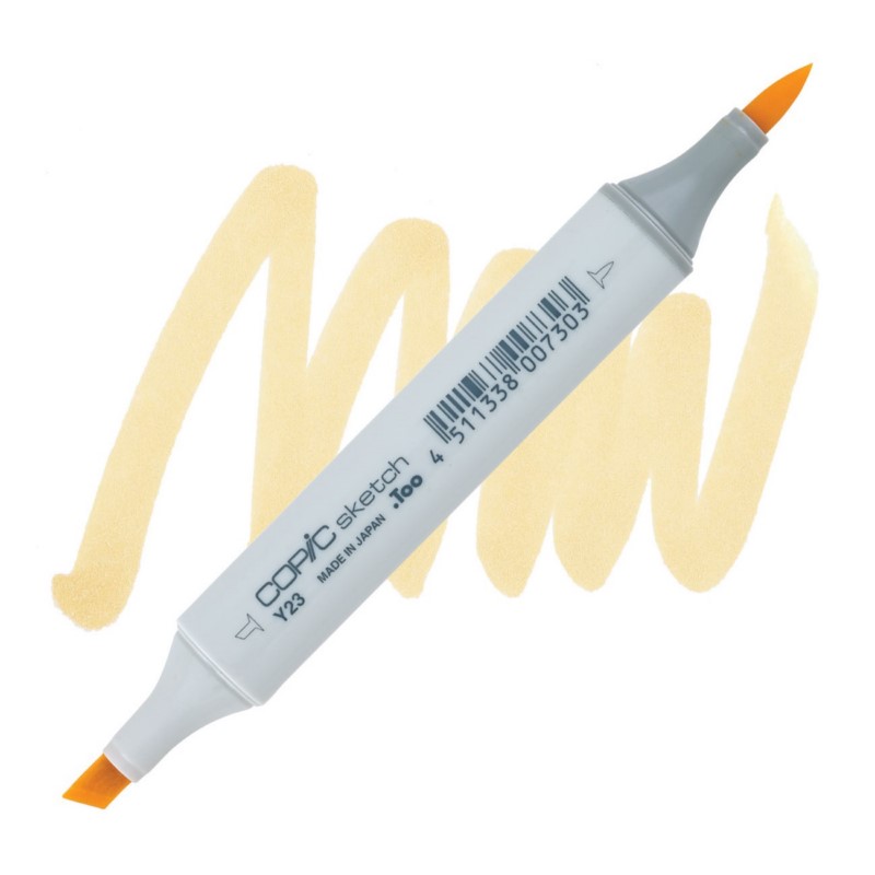 Lihová fixa COPIC Sketch oboustranná Brush & Chisel, Y23 Yellowish beige