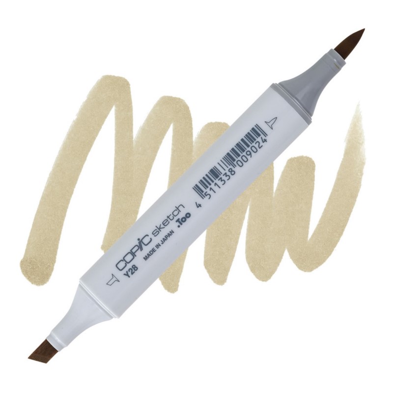 Lihová fixa COPIC Sketch oboustranná Brush & Chisel, Y28 Lionet gold