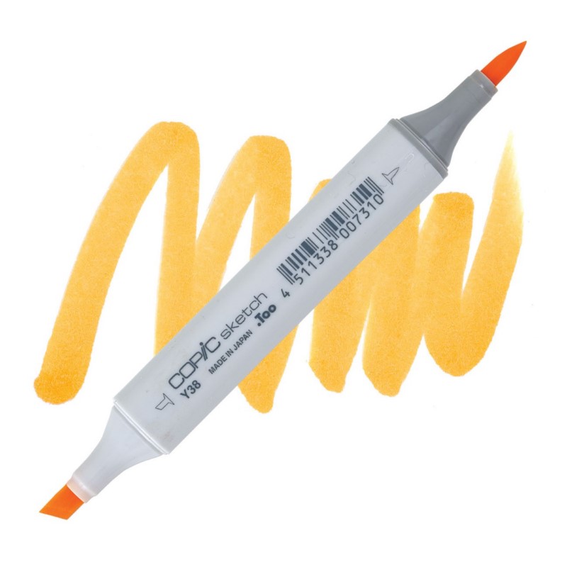 Lihová fixa COPIC Sketch oboustranná Brush & Chisel, Y38 Honey