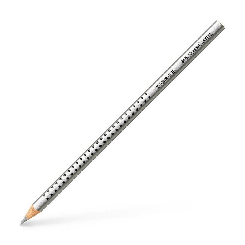 FABER-CASTELL ergonomická pastelka GRIP, stříbrná