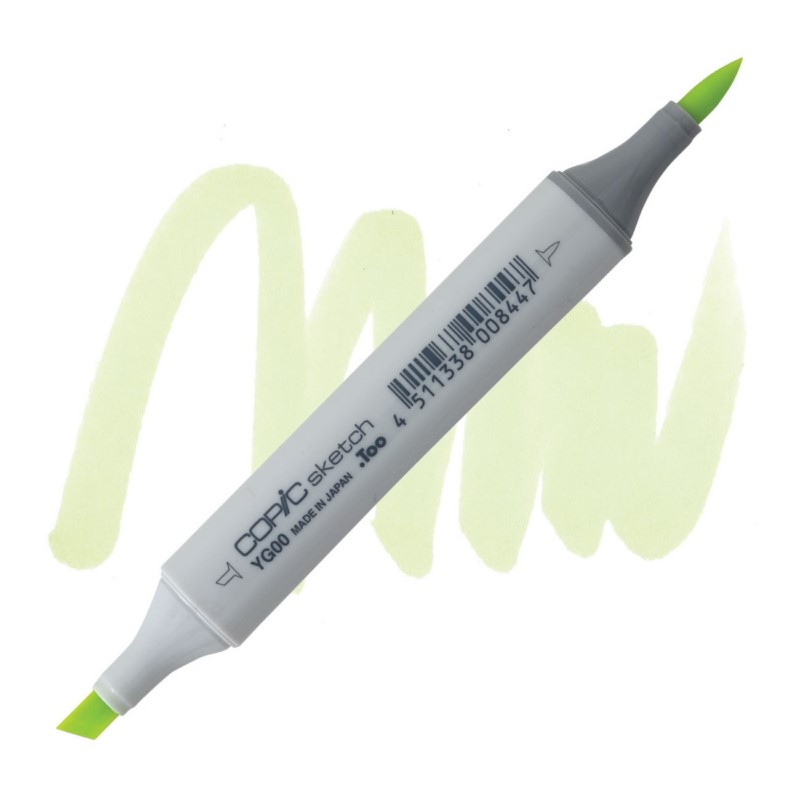 Lihová fixa COPIC Sketch oboustranná Brush & Chisel, YG00 Mimosa yellow