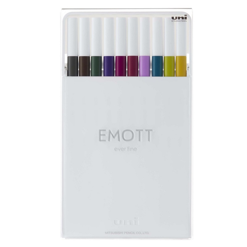 UNI EMOTT fine liner 0,4mm, 10ks Modern