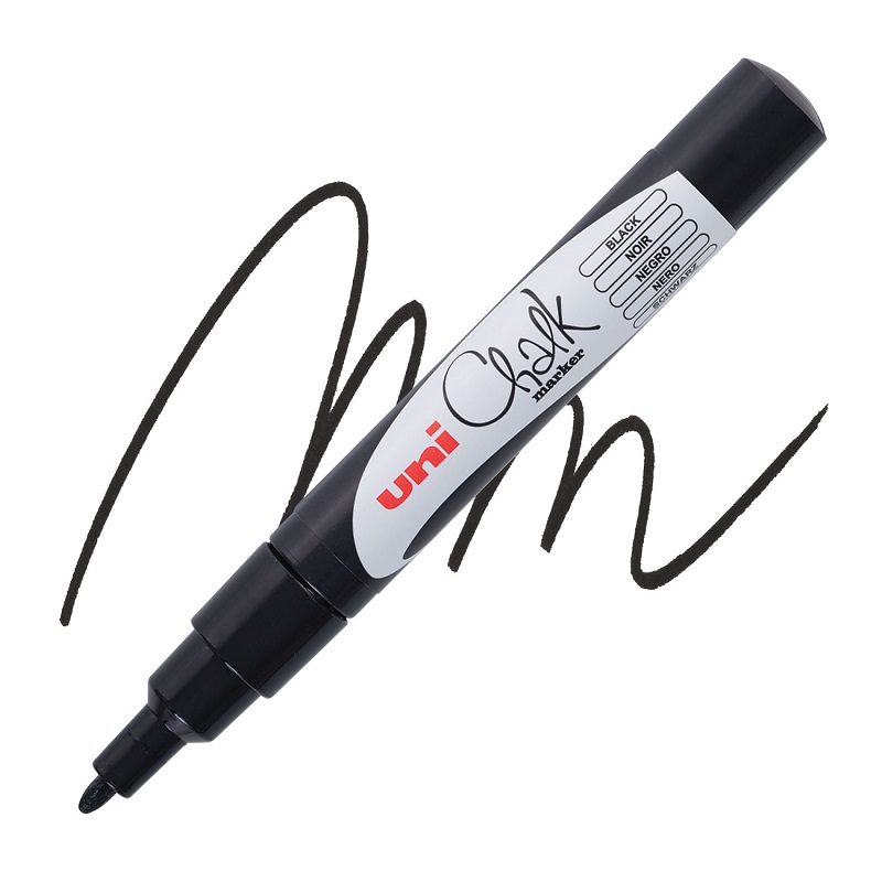 Křídová fixa UNI CHALK 3M, černá