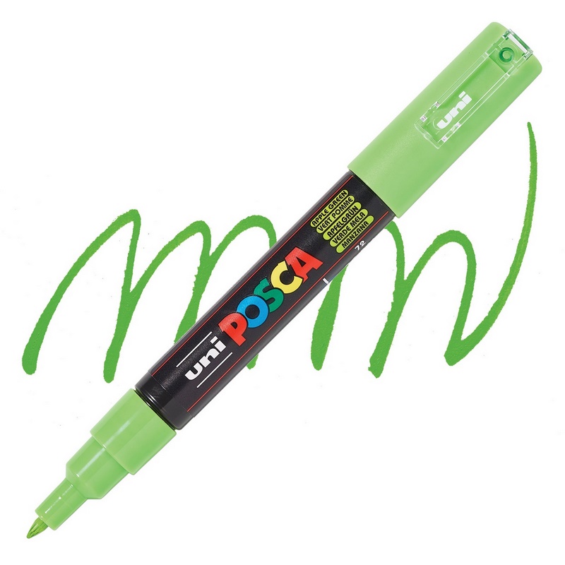 Akrylová fixa UNI POSCA 1M, zelené jablko (72)