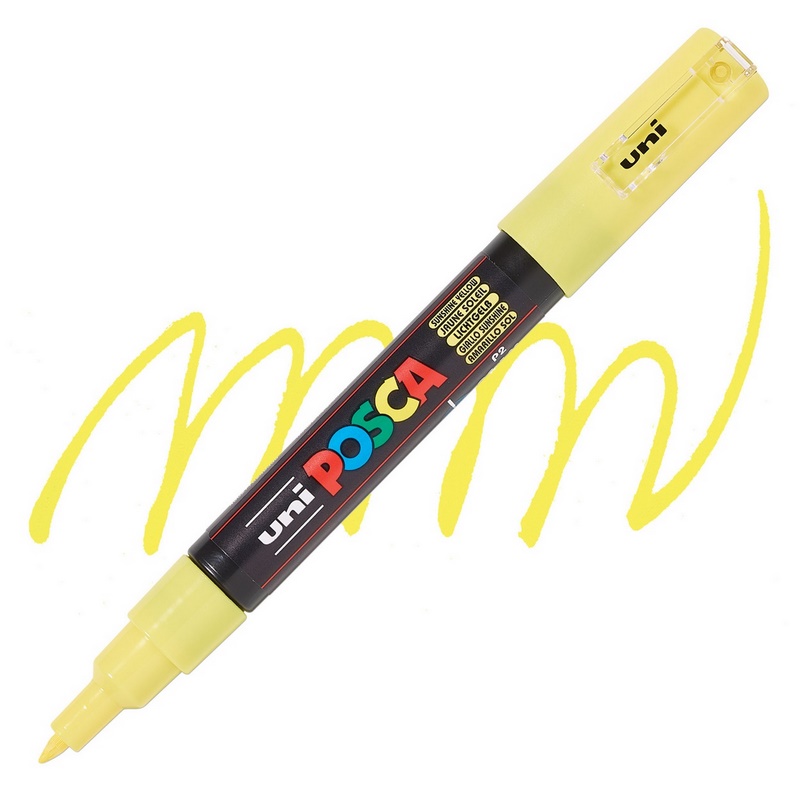 Akrylová fixa UNI POSCA 1M, pastelově žlutá (P2)
