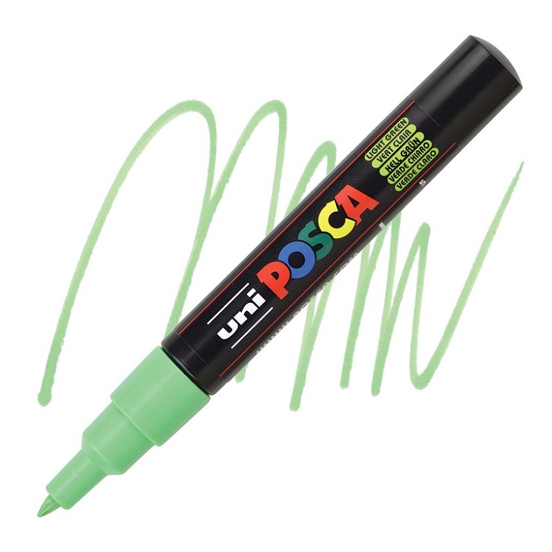 Akrylová fixa UNI POSCA 1M, světle zelená (5)