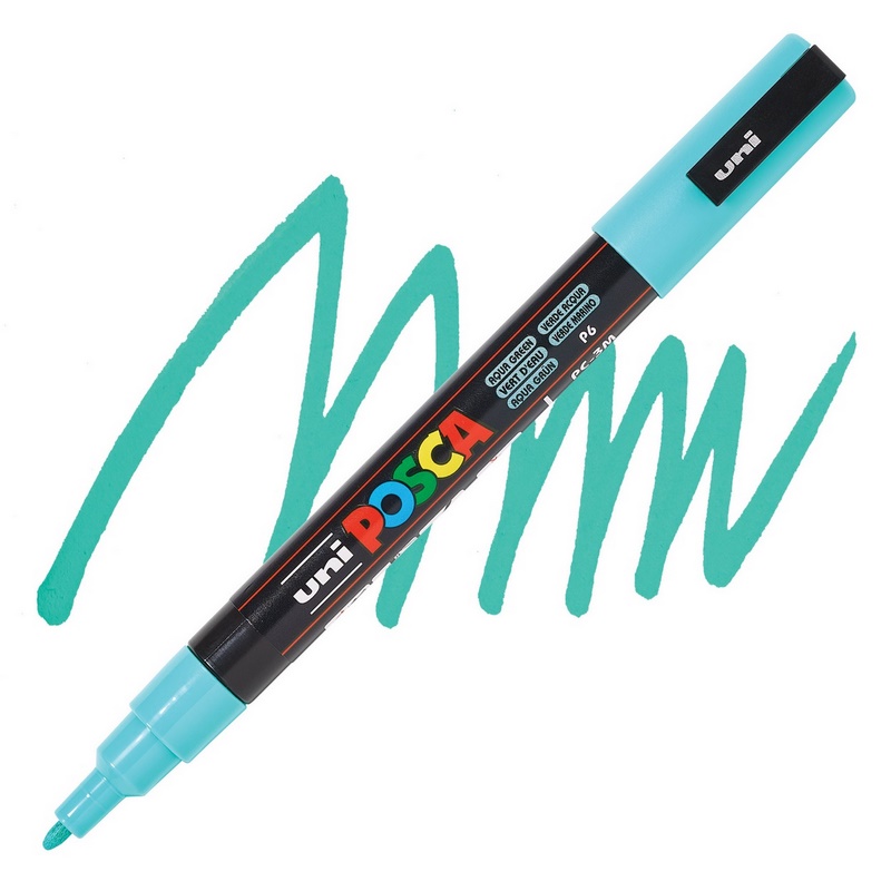 Akrylová fixa UNI POSCA 3M, aqua zelená (P6)