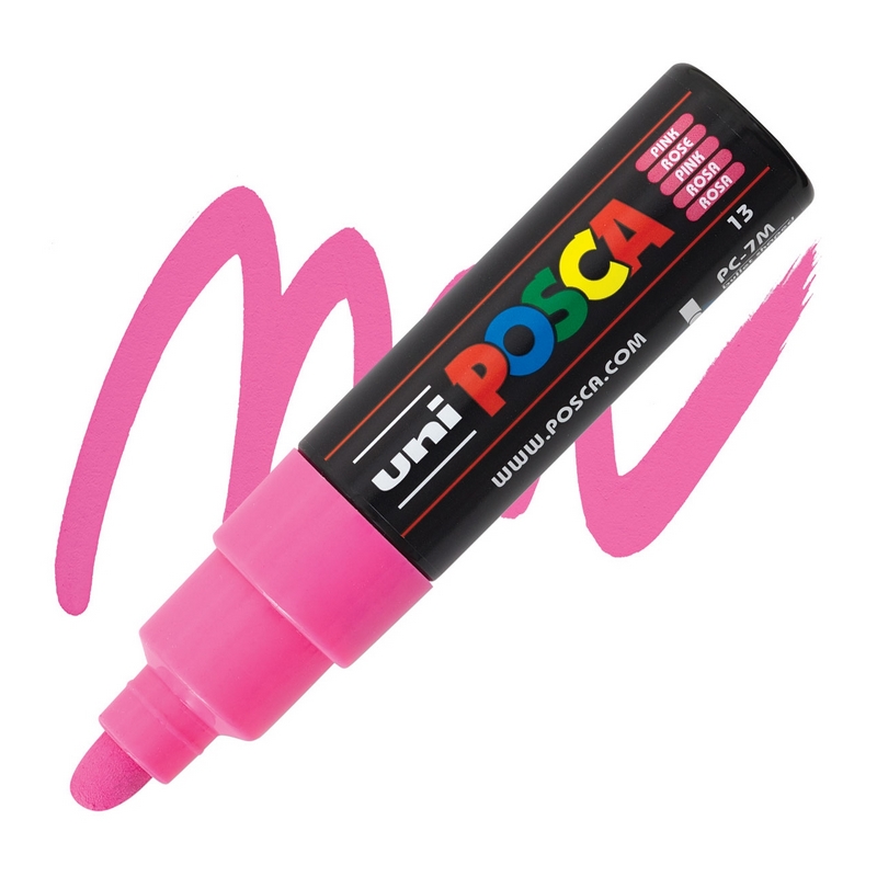 Akrylová fixa UNI POSCA 7M, růžová (13)