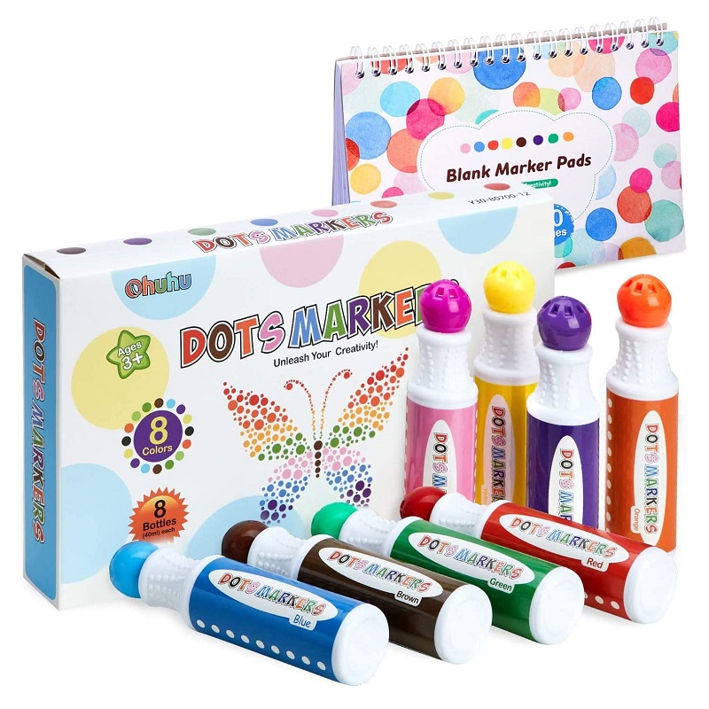 Tečkovací fixy OHUHU Dots, 8ks