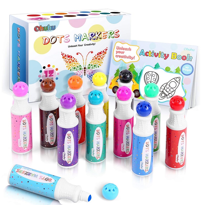 Tečkovací fixy OHUHU Dots, 12ks