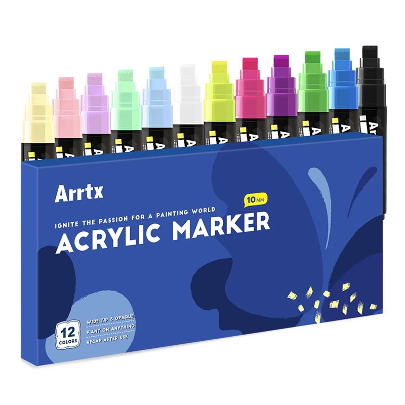 Akrylové fixy ARRTX Jumbo, 12ks