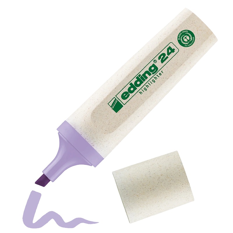 Zvýrazňovač EDDING 24 EcoLine, pastelový fialový