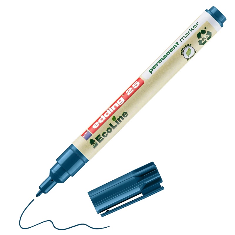 Permanentní popisovač EDDING EcoLine 25, modrý