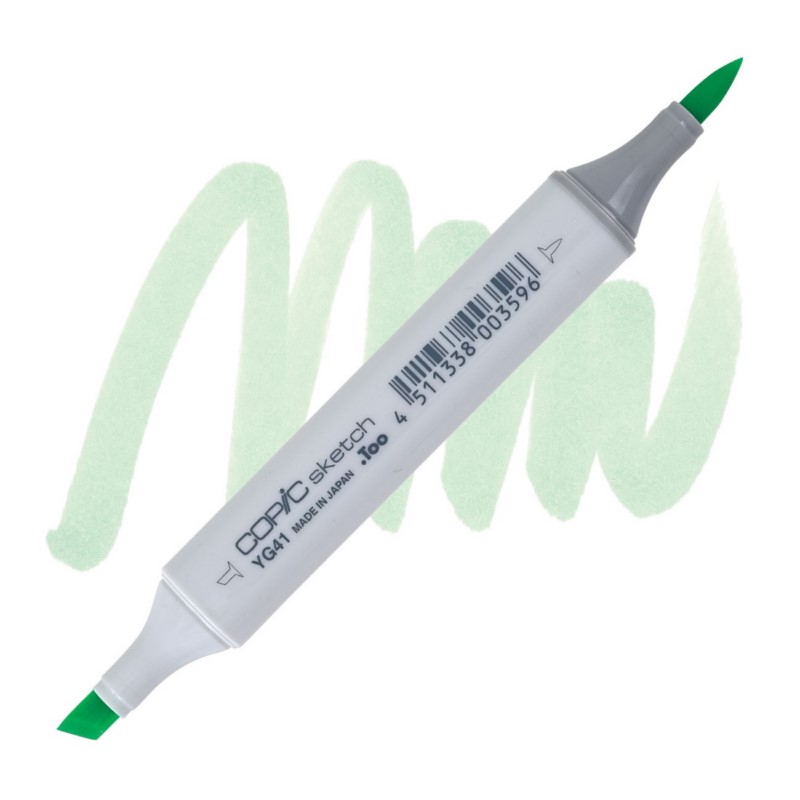 Lihová fixa COPIC Sketch oboustranná Brush & Chisel, YG41 Pale cobalt green