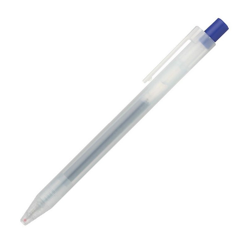 Gelové pero MUJI "CLICKER" 0,3mm, modré