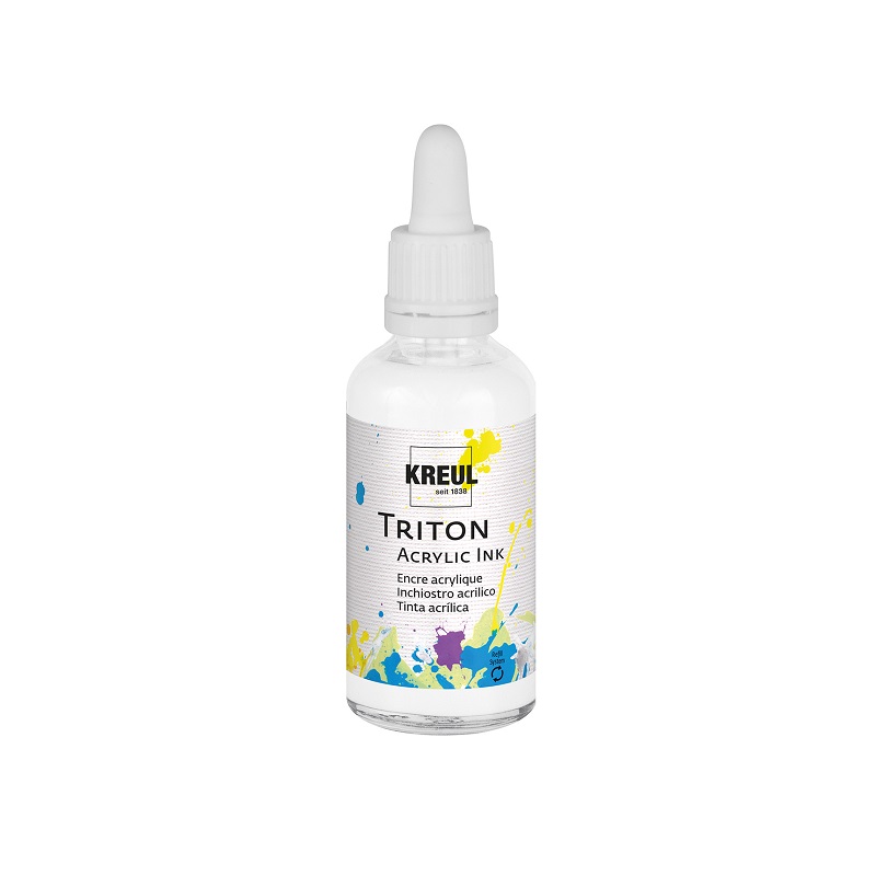 Akrylový inkoust KREUL Triton 50ml, bílý
