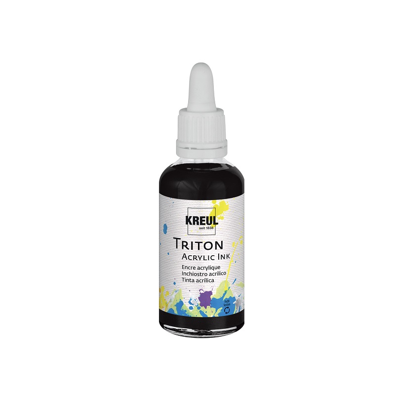 Akrylový inkoust KREUL Triton 50ml, černý