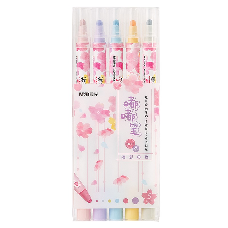 Kreativní popisovače M&G Sakura, 5ks pastelové