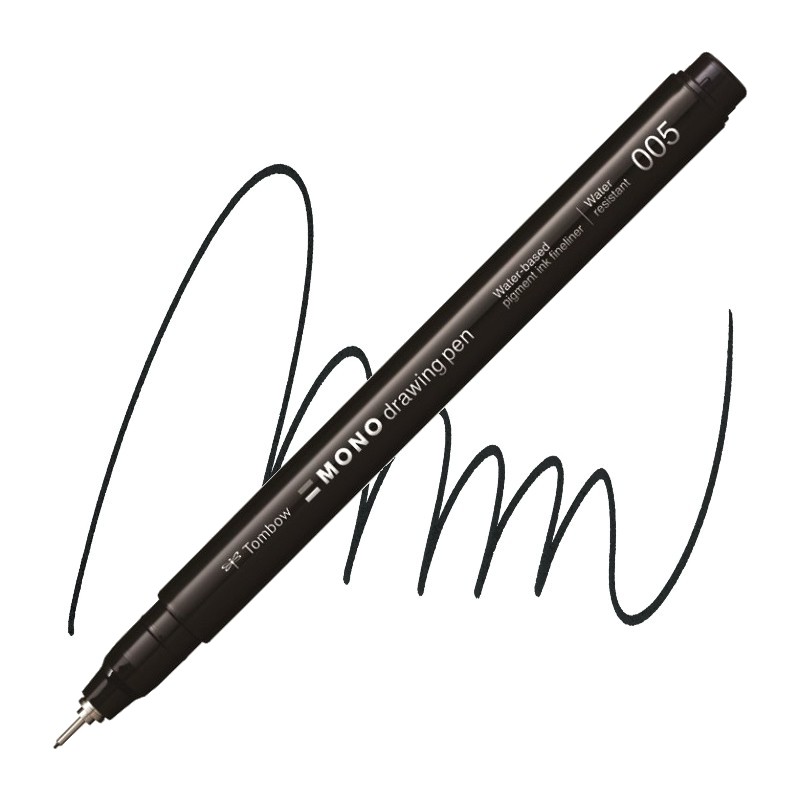 Fineliner TOMBOW Mono drawing pen 0,2 mm, černý