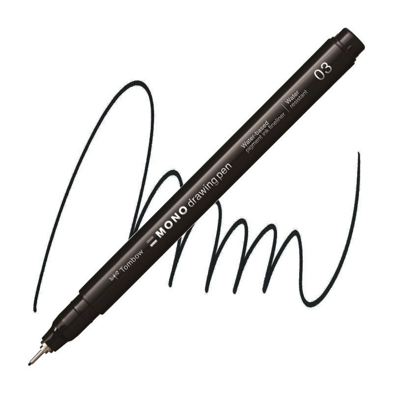 Fineliner TOMBOW Mono drawing pen 0,35 mm, černý