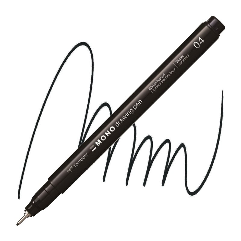 Fineliner TOMBOW Mono drawing pen 0,4 mm, černý