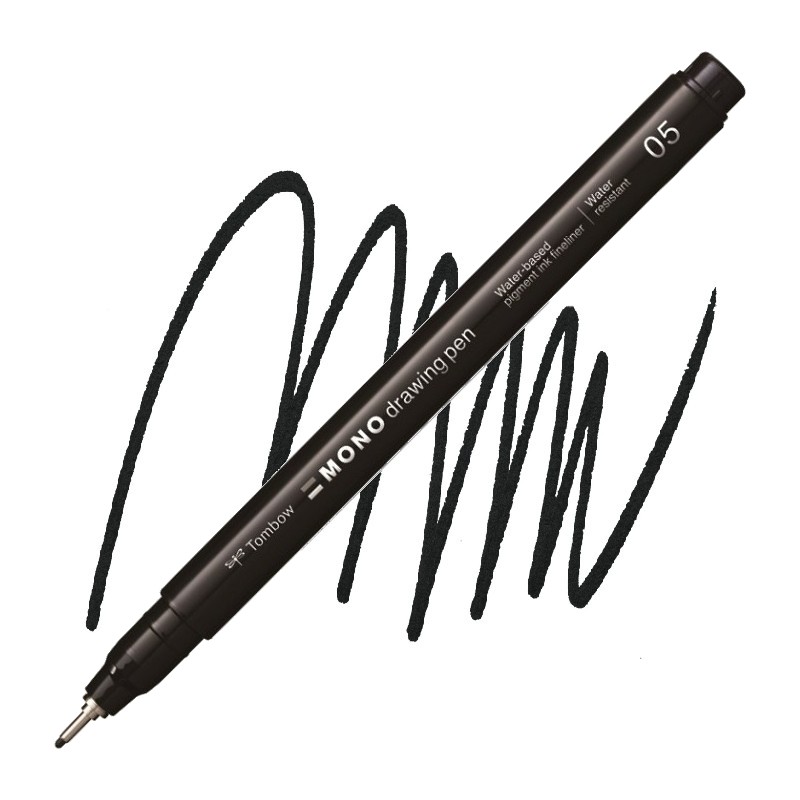 Fineliner TOMBOW Mono drawing pen 0,45 mm, černý