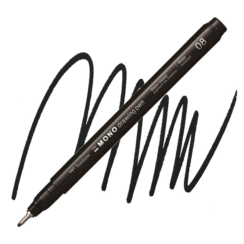 Fineliner TOMBOW Mono drawing pen 0,6 mm, černý