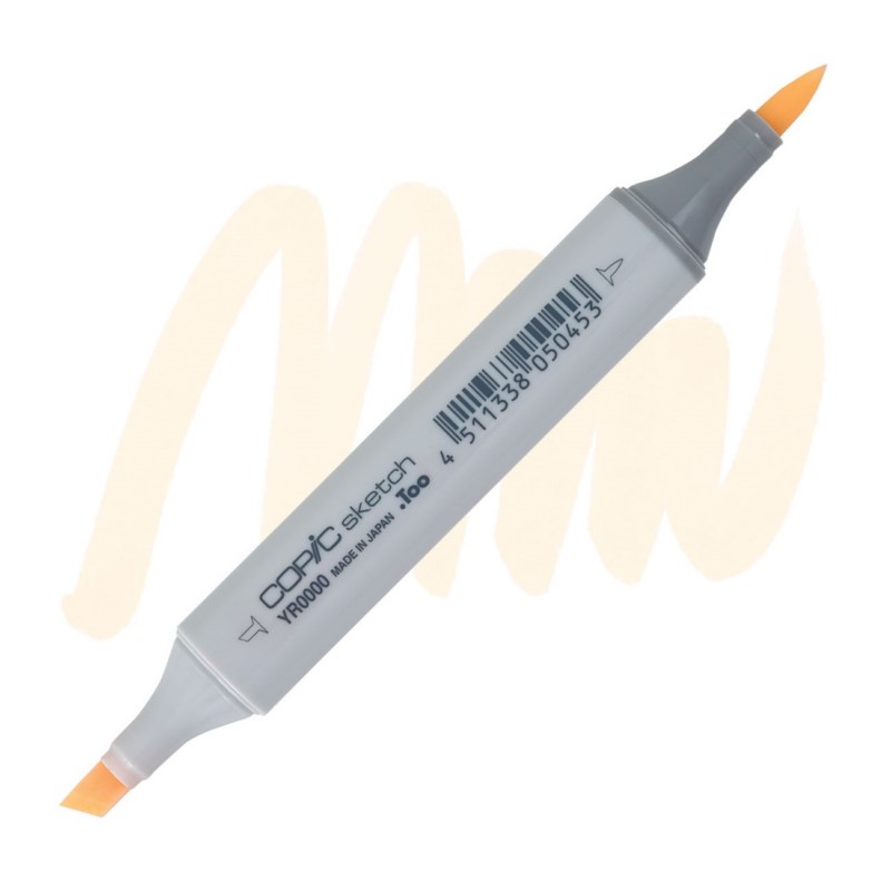 Lihová fixa COPIC Sketch oboustranná Brush & Chisel, YR0000 Pale chiffon