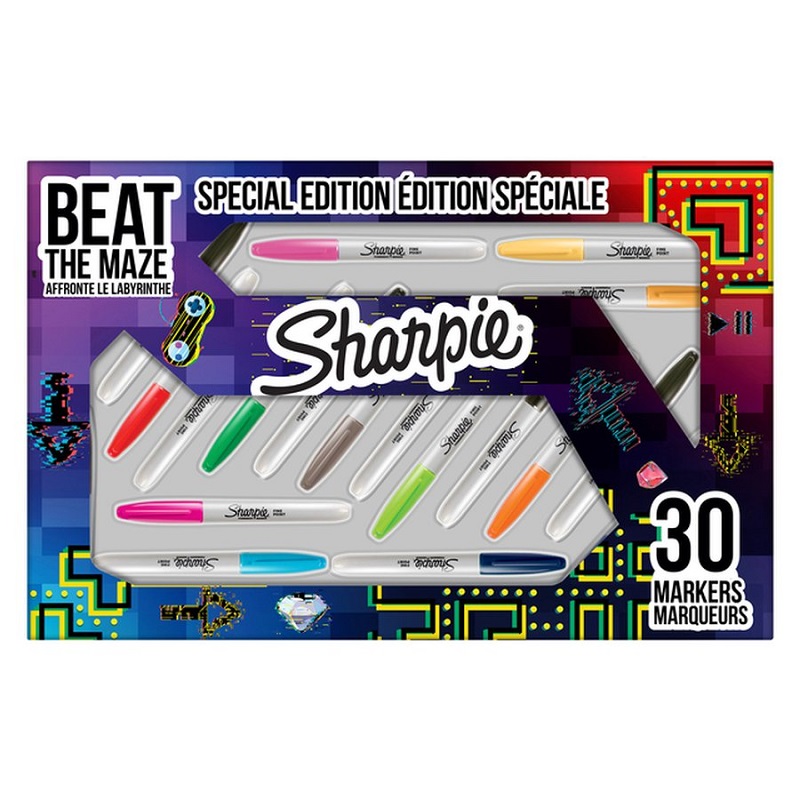 SHARPIE Fine Point, sada 30ks Beat The Maze