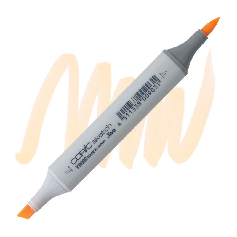 Lihová fixa COPIC Sketch oboustranná Brush & Chisel, YR000 Silk