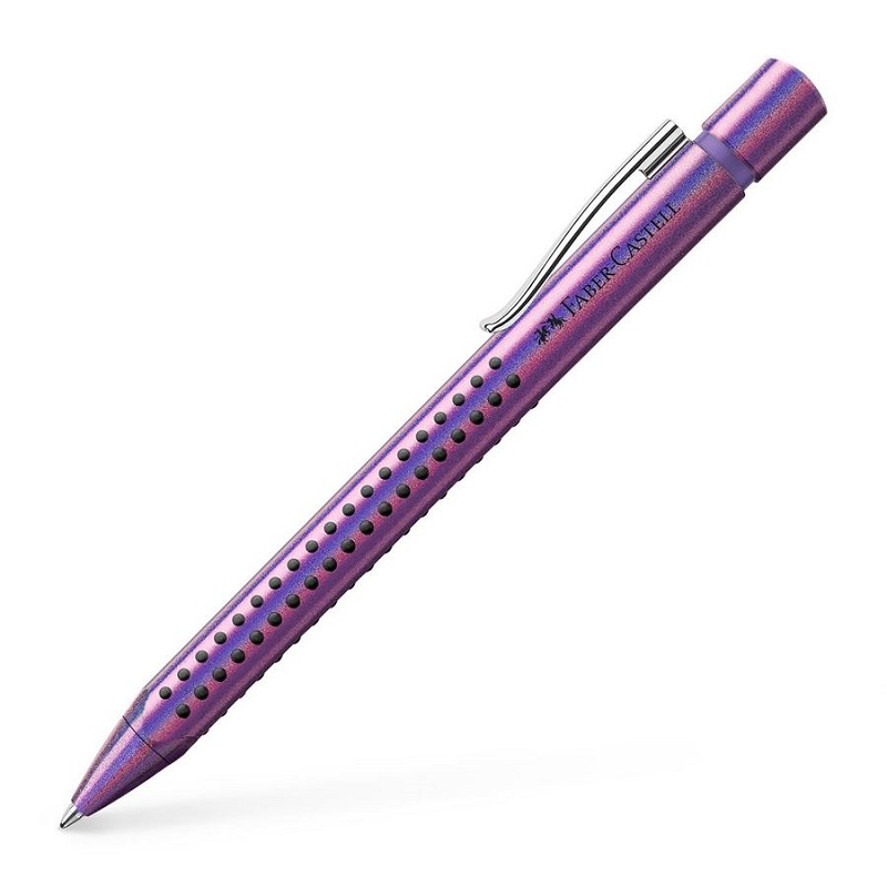 FABER-CASTELL kuličkové pero Grip Glam, fialové