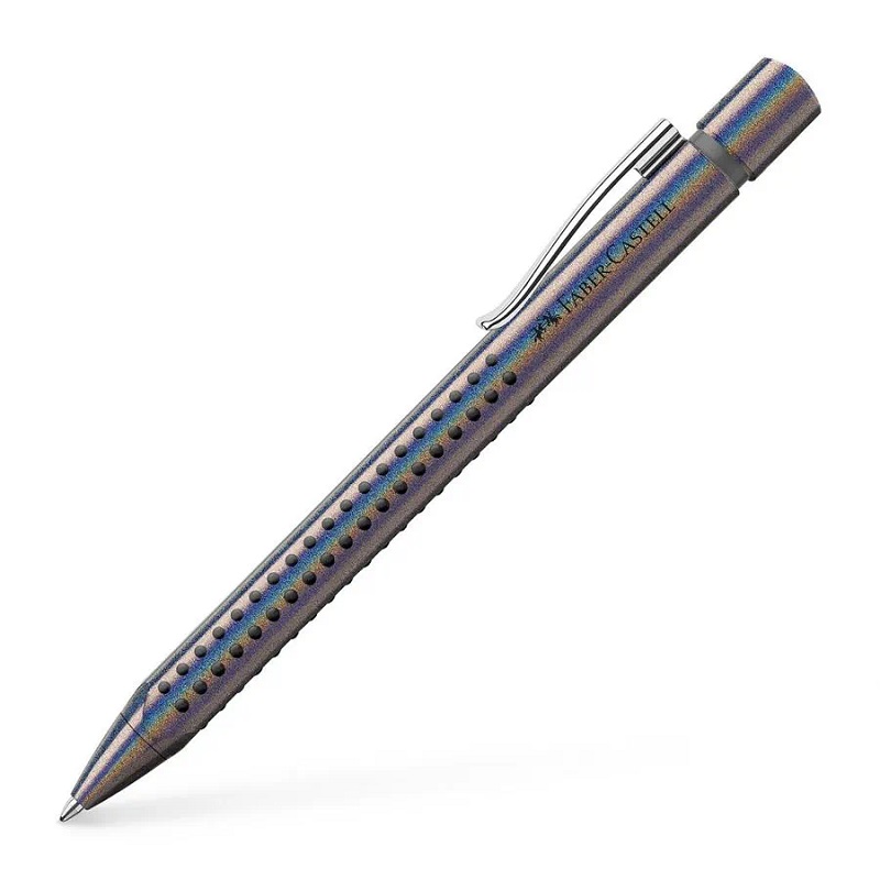 FABER-CASTELL kuličkové pero Grip Glam, stříbrné