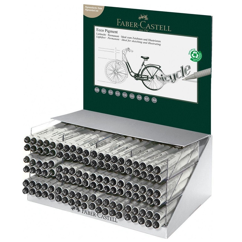 FABER-CASTELL ECCO Pigment, set 120ks ve stojánku