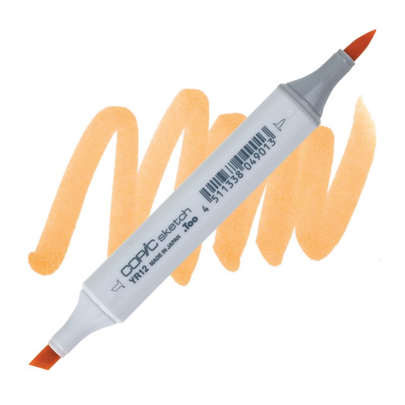 Lihová fixa COPIC Sketch oboustranná Brush & Chisel, YR12 Loquat