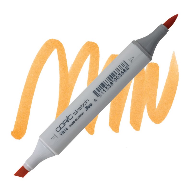 Lihová fixa COPIC Sketch oboustranná Brush & Chisel, YR14 Caramel
