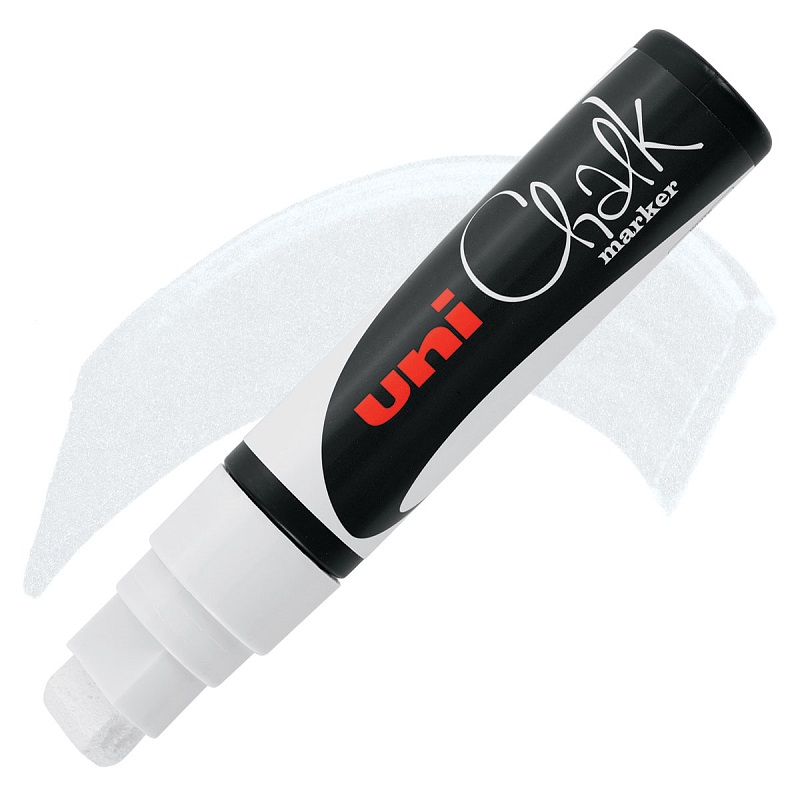Křídová fixa UNI CHALK 17K, bílá