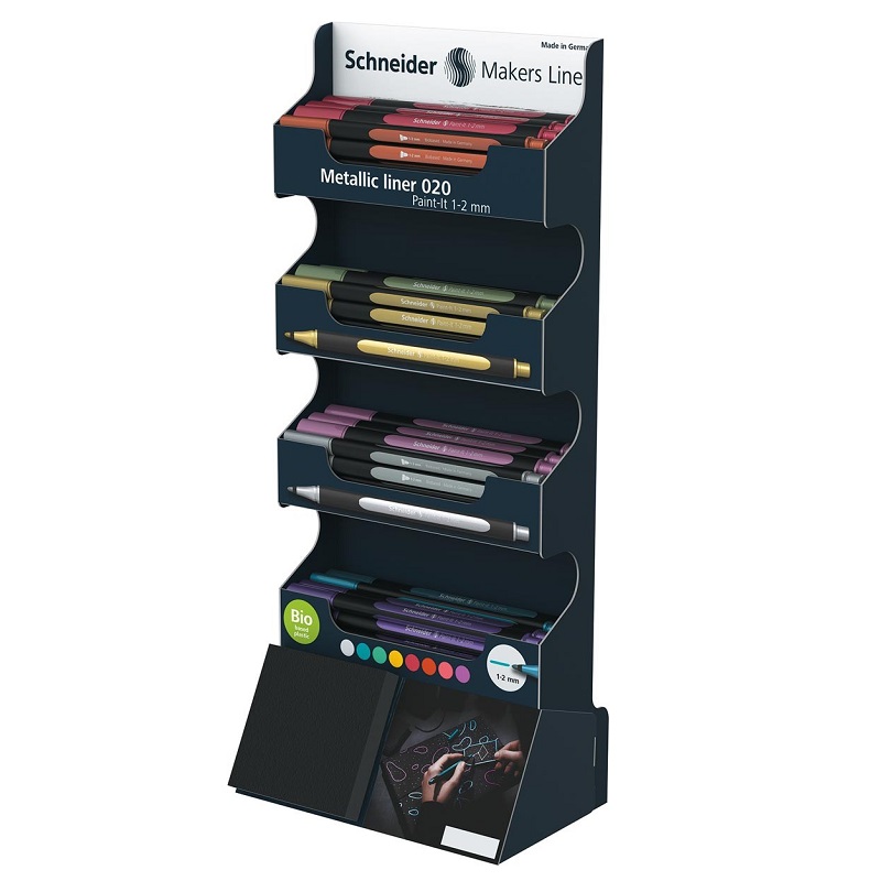 Lihový SCHNEIDER Paint-It Metallic 1-2mm, 80ks ve stojánku
