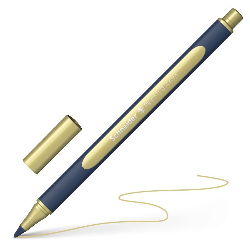 Lihový SCHNEIDER Paint-It Metallic 0,4mm, zlatý