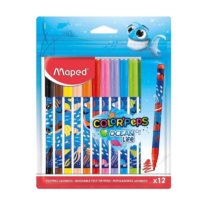Fixy MAPED Color Peps ocean life decorated, 12ks