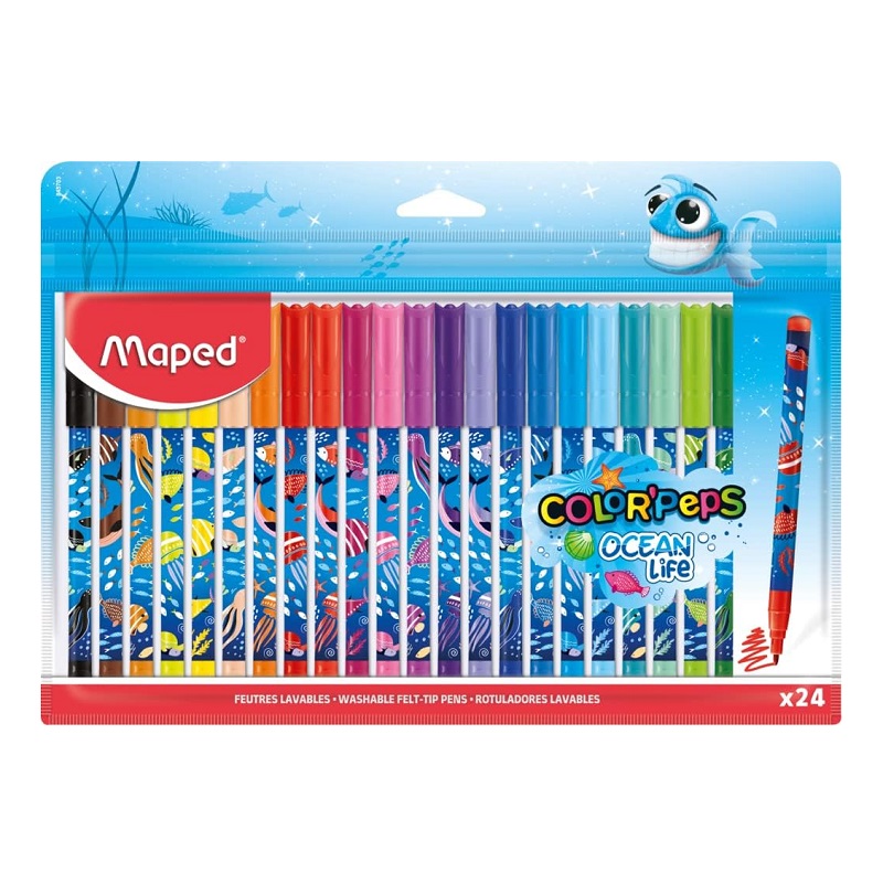 Fixy MAPED Color Peps ocean life decorated, 24ks