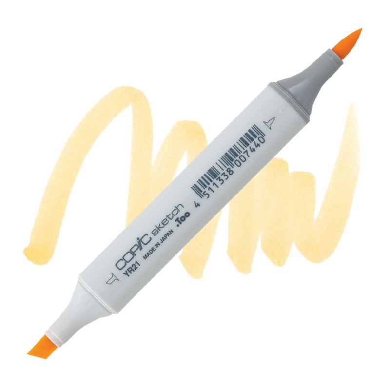 Lihová fixa COPIC Sketch oboustranná Brush & Chisel, YR21 Cream