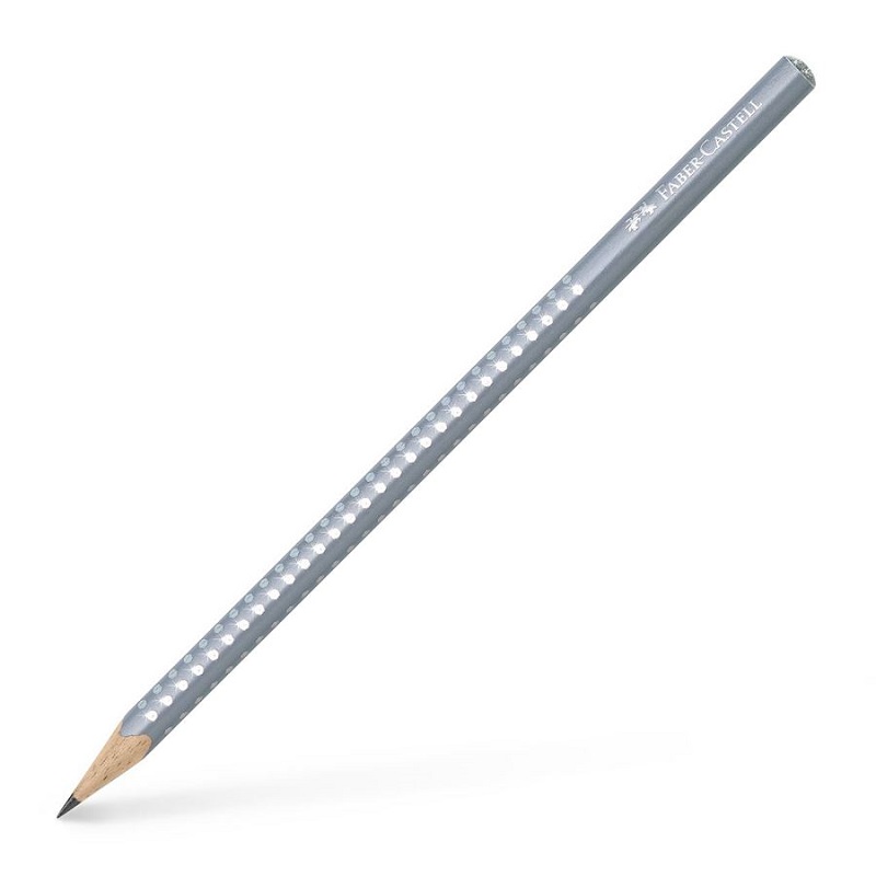 FABER-CASTELL grafitová tužka Grip Sparkle B, šedá